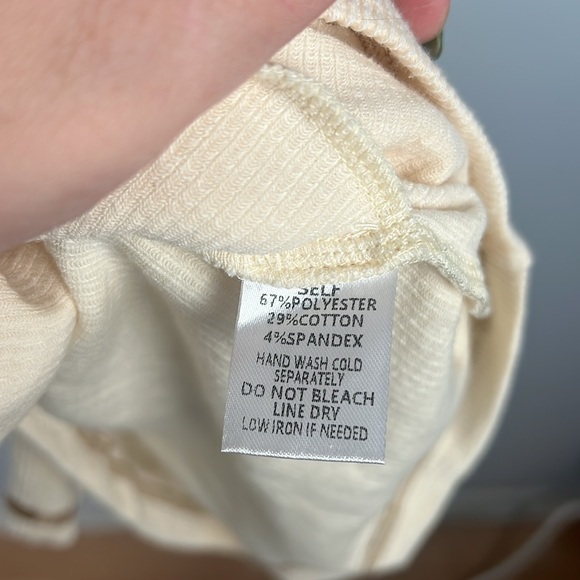 Promesa NWT large one piece ribbed tie belt exposed seam one piece button romper - Picture 7 of 11